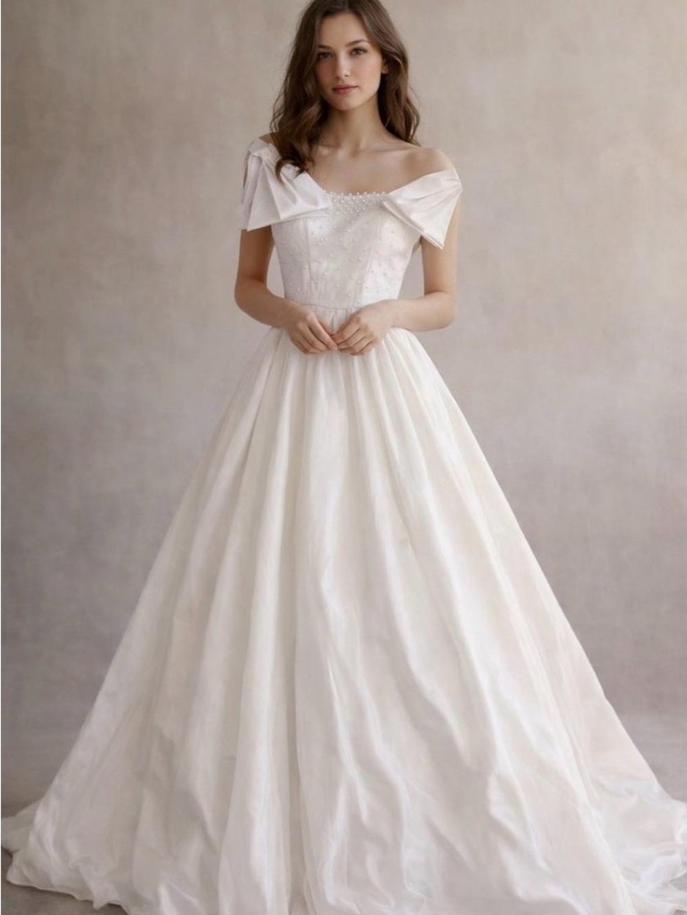 Vintage Victor Costa Ball Gown with pearls